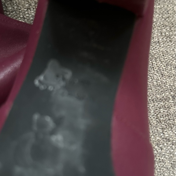 STUART WEITZMAN Ladies Size 7.5 Burgandy Leather Tall Heeled Boots - Picture 10 of 12
